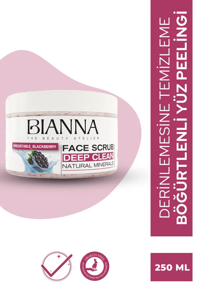 Bianna Böğürtlenli Yüz Peelingi | Besleyici & Arındırıcı & Yatıştırıcı - 500ml