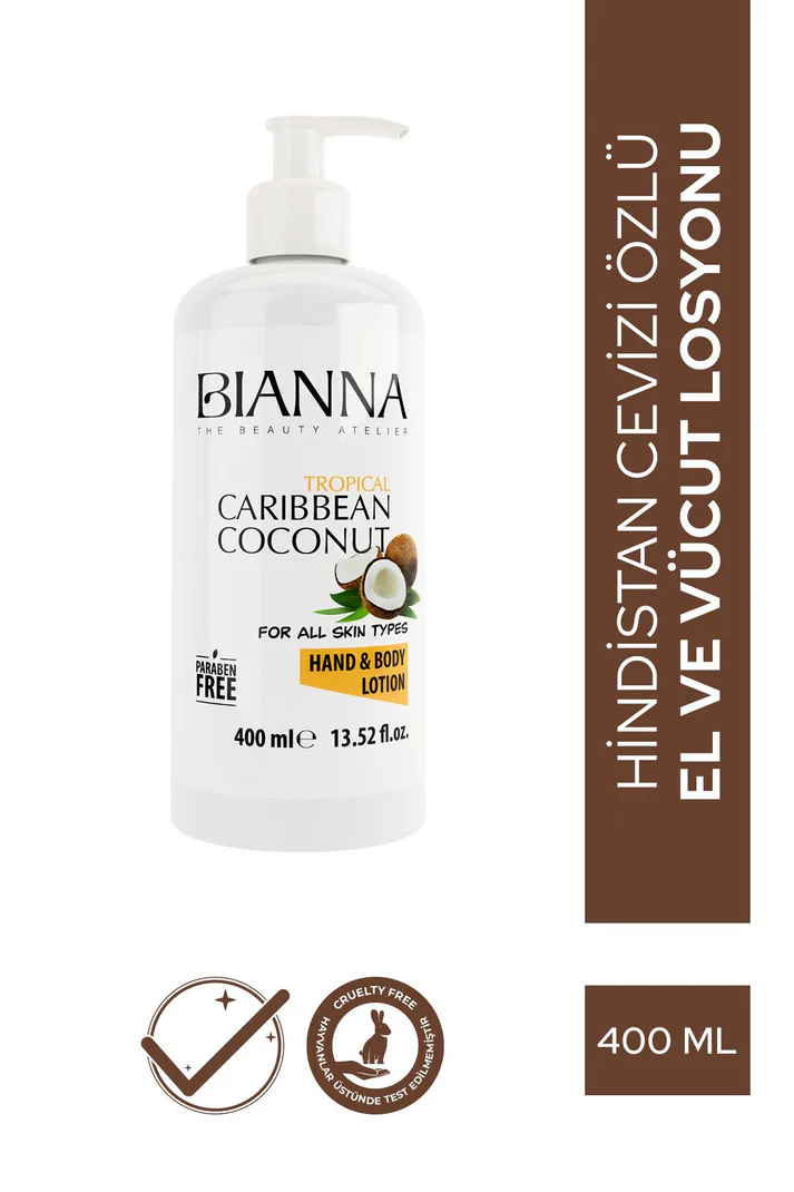 Bianna Hindistan Cevizli El ve Vücut Losyonu – 400 ml