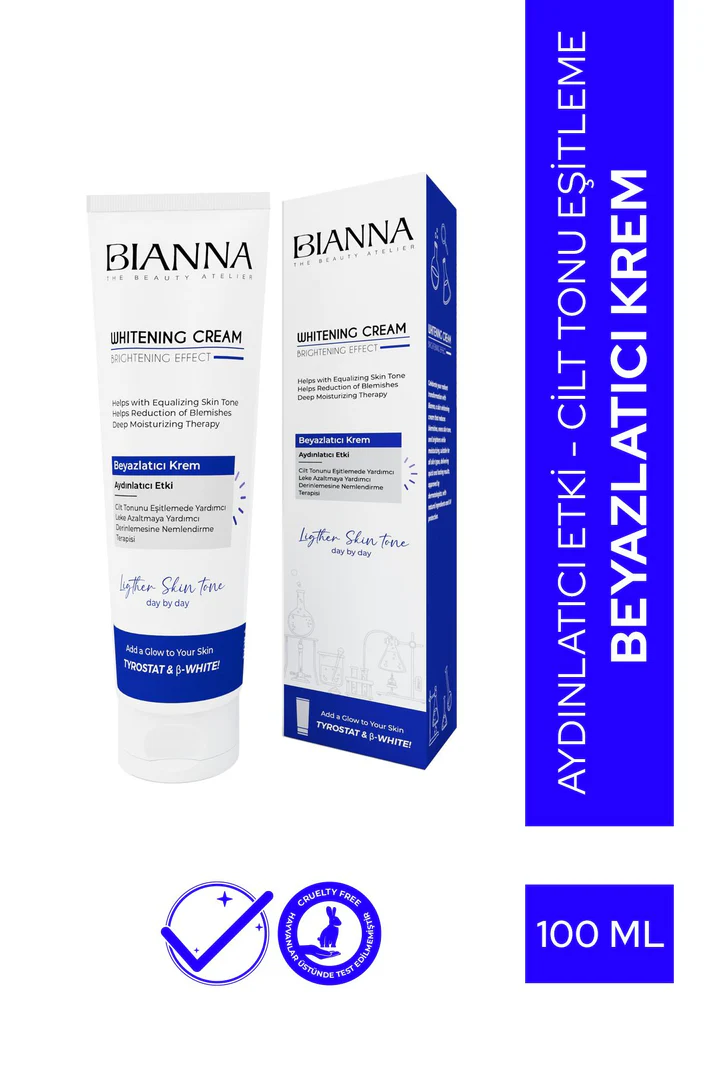 Bianna Beyazlatıcı Whitening Krem - Aydınlatıcı ve Cilt Tonu Eşitleyici - 100 ml
