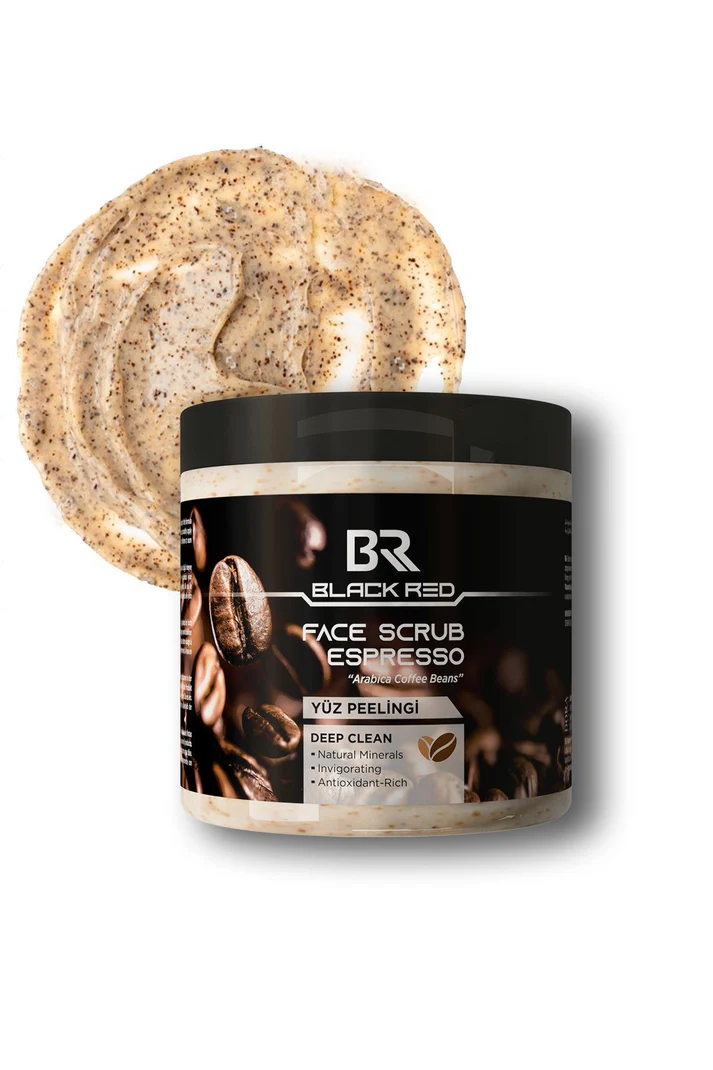 Black Red Espresso Ve Kafeinli Yüz Peelingi - Antioksidan Etkili Canlandırıcı Ve Yüz Peelingi - 500 ml