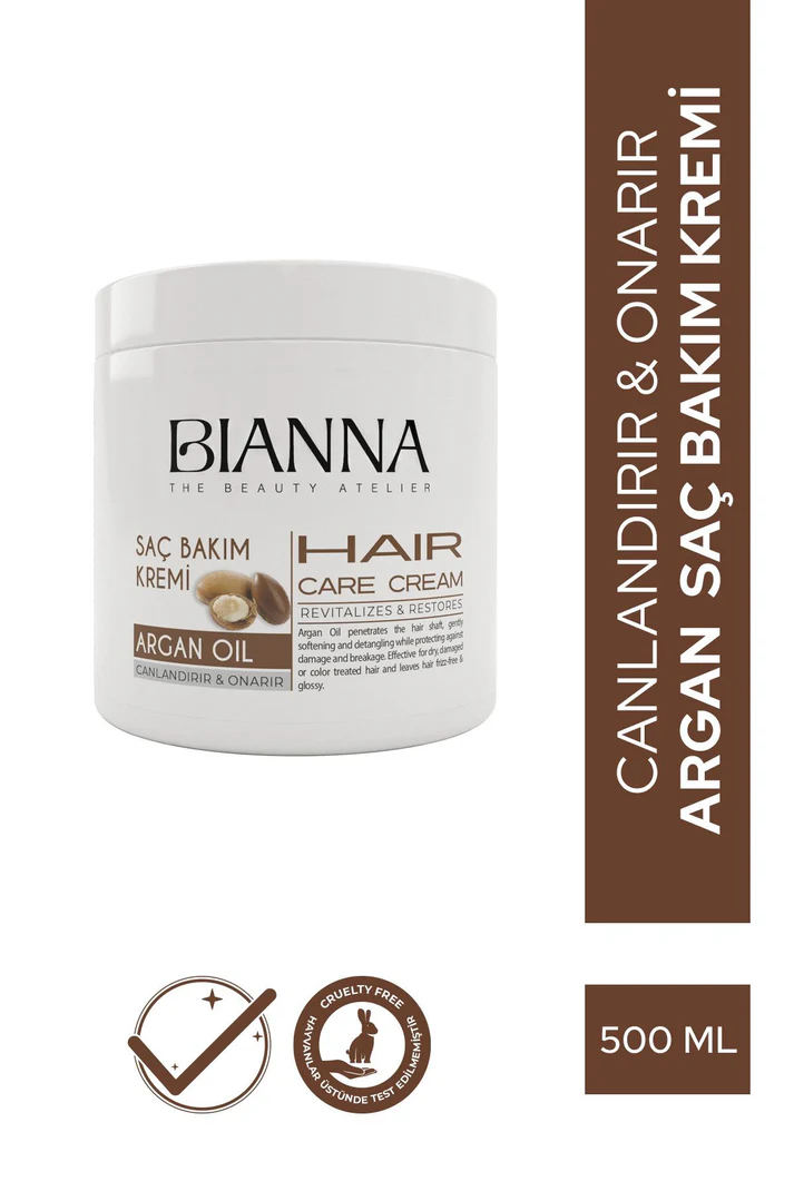 Bianna Argan Özlü Saç Bakım Kremi - 500 ml