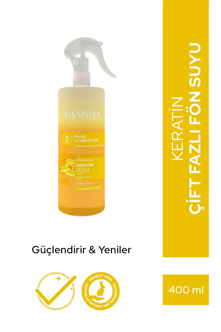 Bianna Çift Fazlı Keratin Içeren Fön Suyu | Güçlendirir & Yeniler - 400 ml