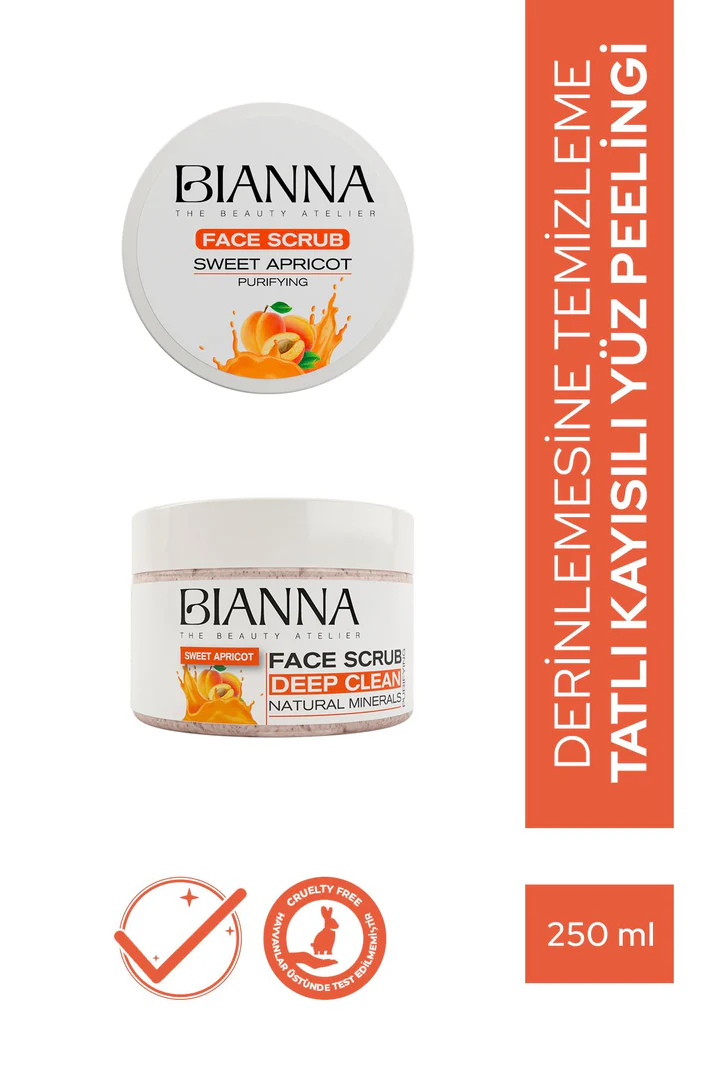 Bianna Kayısı Özlü Yüz Peelingi Canlandırıcı & Arındırıcı & Dengeliyici - 250 ml