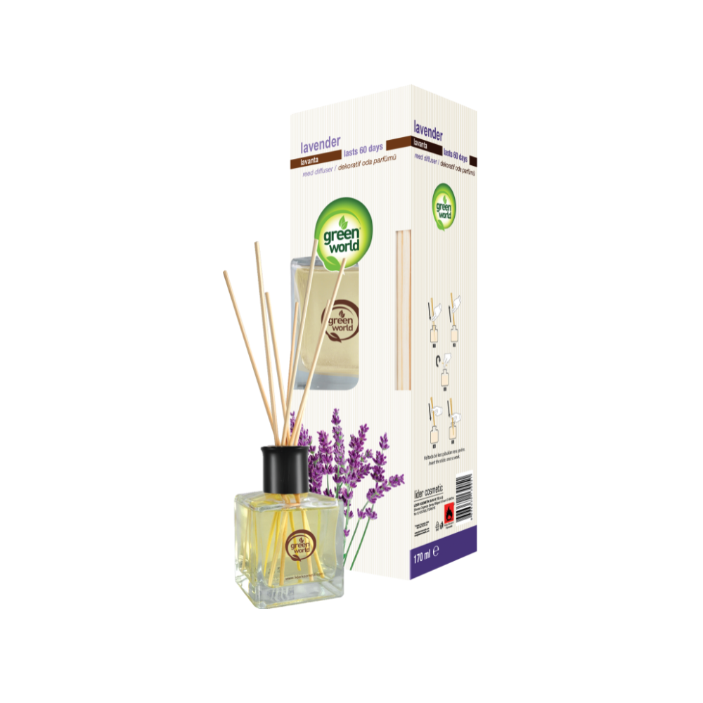 Green World Bambu Çubuklu Oda Kokusu Lavanta 170 ML