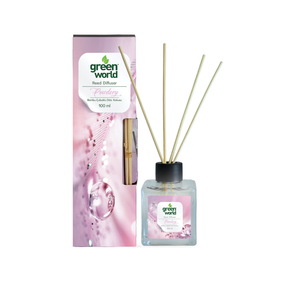 Green World Bambu Çubuklu Oda Kokusu Powdery 100 ML